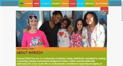 Desktop Screenshot of horizonchildcare.org