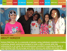 Tablet Screenshot of horizonchildcare.org